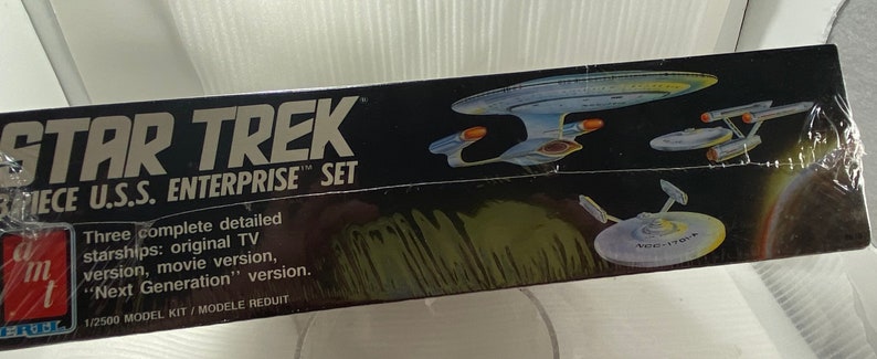 Star Trek collectible NOS AMT Enterprise Ertl Three Enterprise Ships Vintage 1988 U.S.S Model Kit