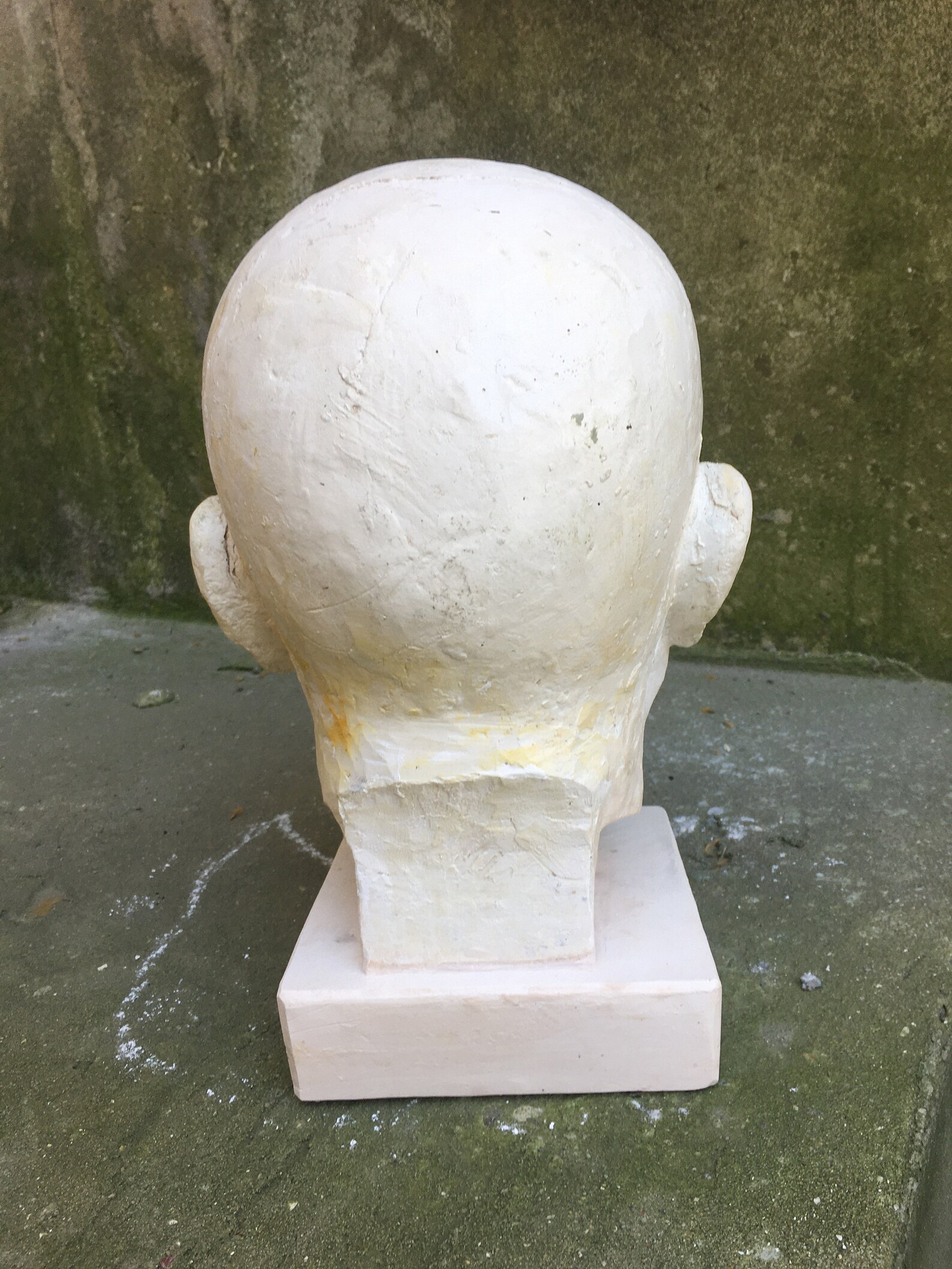 Antique Men's Head Sculpture Gypsum Bust Men's Etsy
