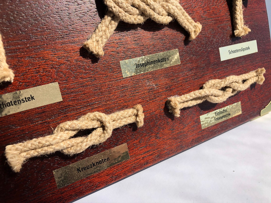 Framed Nautical Knots Nautical Shadowbox Etsy
