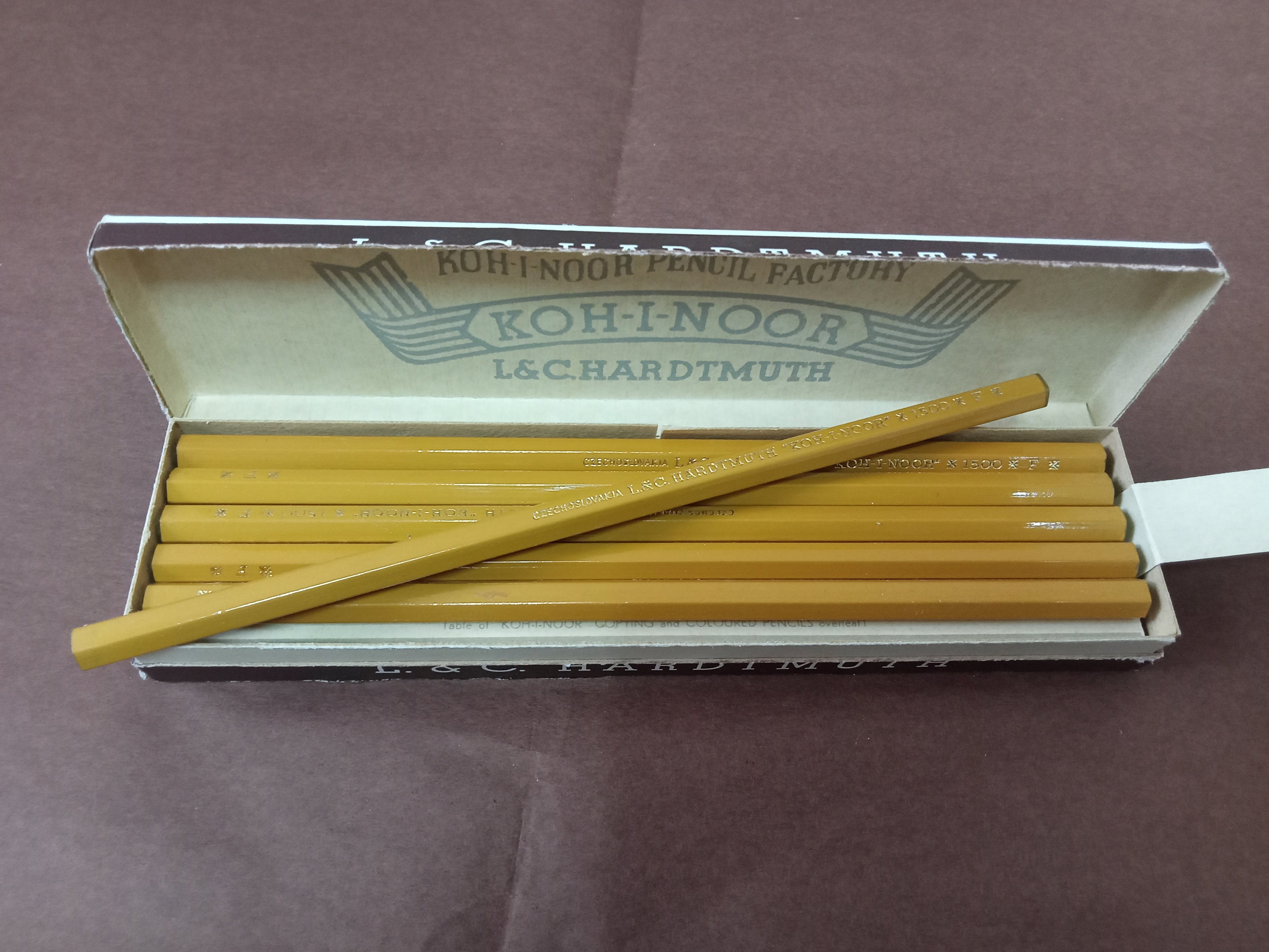 Set of 12 Vintage KohINoor Hardtmuth Graphite Pencils 1500 F Etsy 日本 Set of 12 Vintage KohINoor Hardtmuth Graphite Pencils 1500 F Etsy 日本