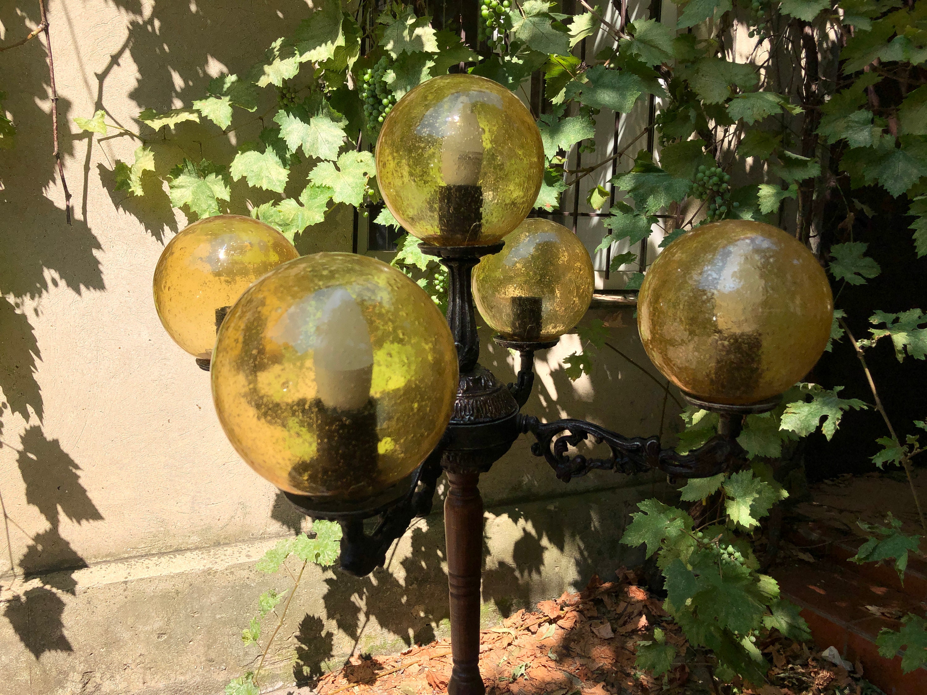 Antike Stehlampe mit Pferden Metallgießlampe Gothic Vintage | Etsy