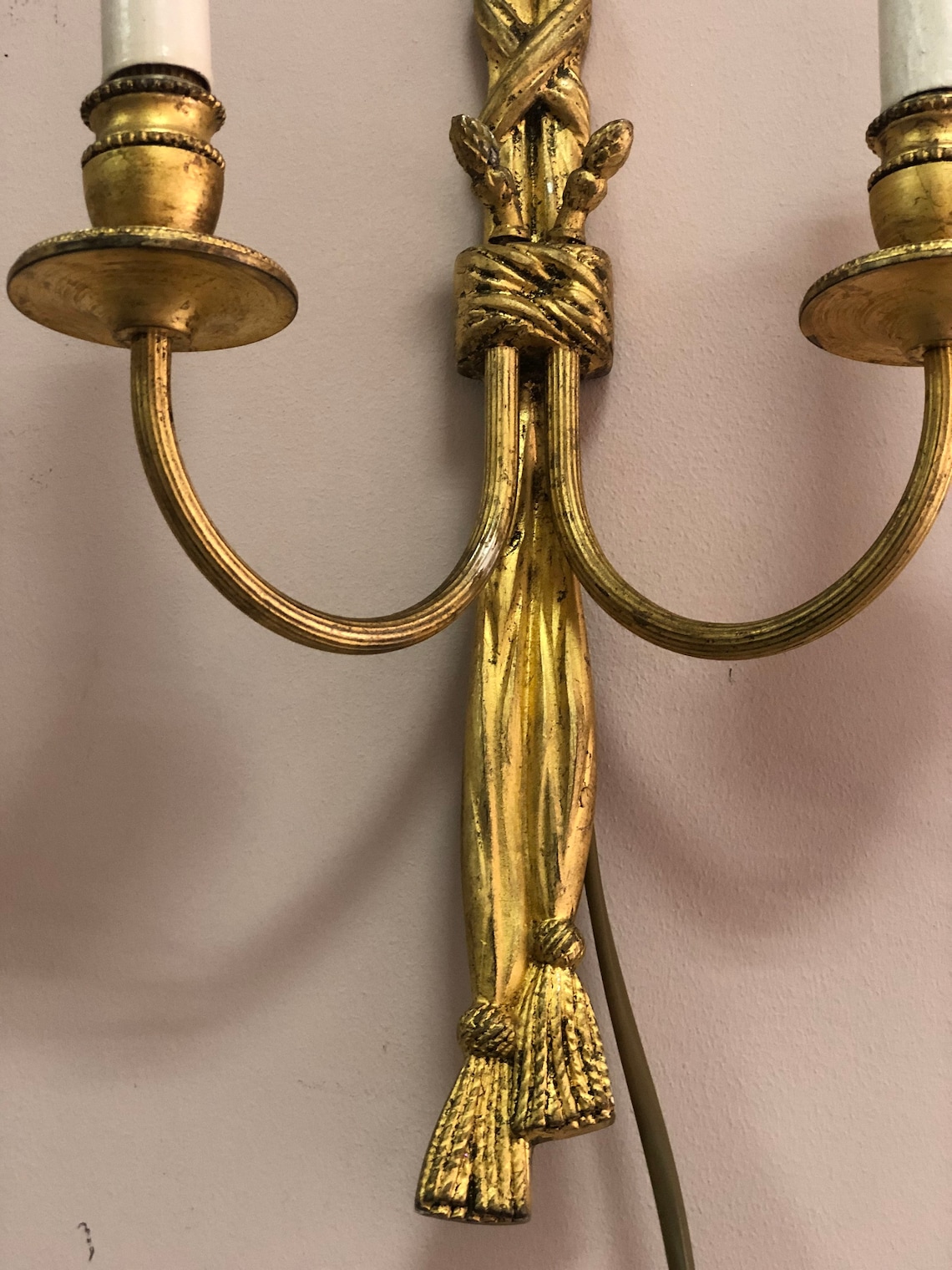 Antique Brass Sconce Rare Vintage Wall Lamp Made in France Etsy