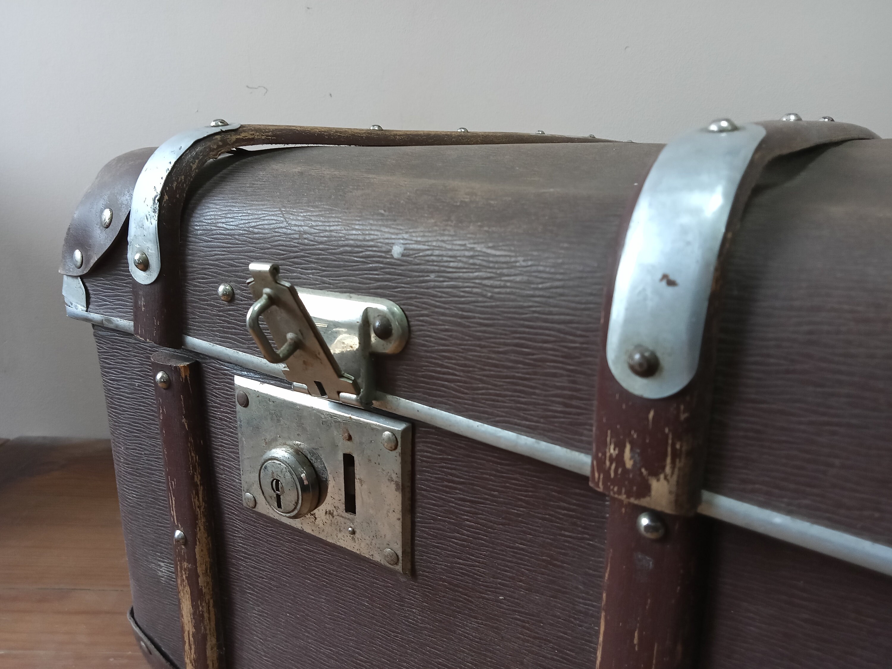 Vintage Brown Suitcase Western Germany Suitcase 50s Etsy