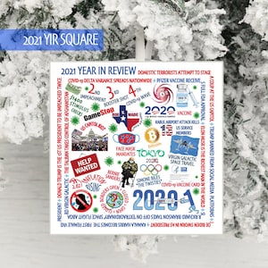 2021  COVID-19 Christmas Ornament | 2021 Christmas Decoration | 2021 Keepsake Ornament | 2021 Year in Review Ornament | COVID-19 Ornament