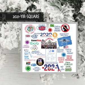 2021  COVID-19 Christmas Ornament | 2021 Collectable Christmas Ornament | 2021 Year in Review Ornament | COVID-19 Ornament
