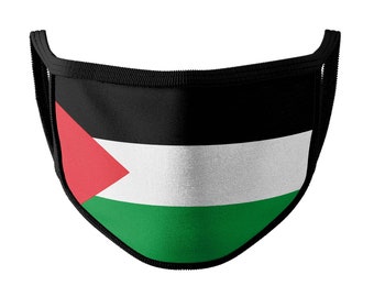 Palestine Flag Face Mask | Moisture Resistant Fabric | Reusable and Washable