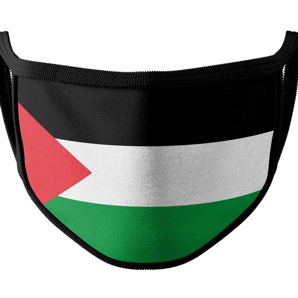 Palestine Flag Face Mask | Moisture Resistant Fabric | Reusable and Washable