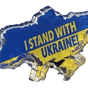 I Stand With Ukraine Lapel Pin | Ukraine Lapel pin