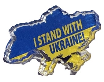 I Stand With Ukraine Lapel Pin | Ukraine Lapel pin