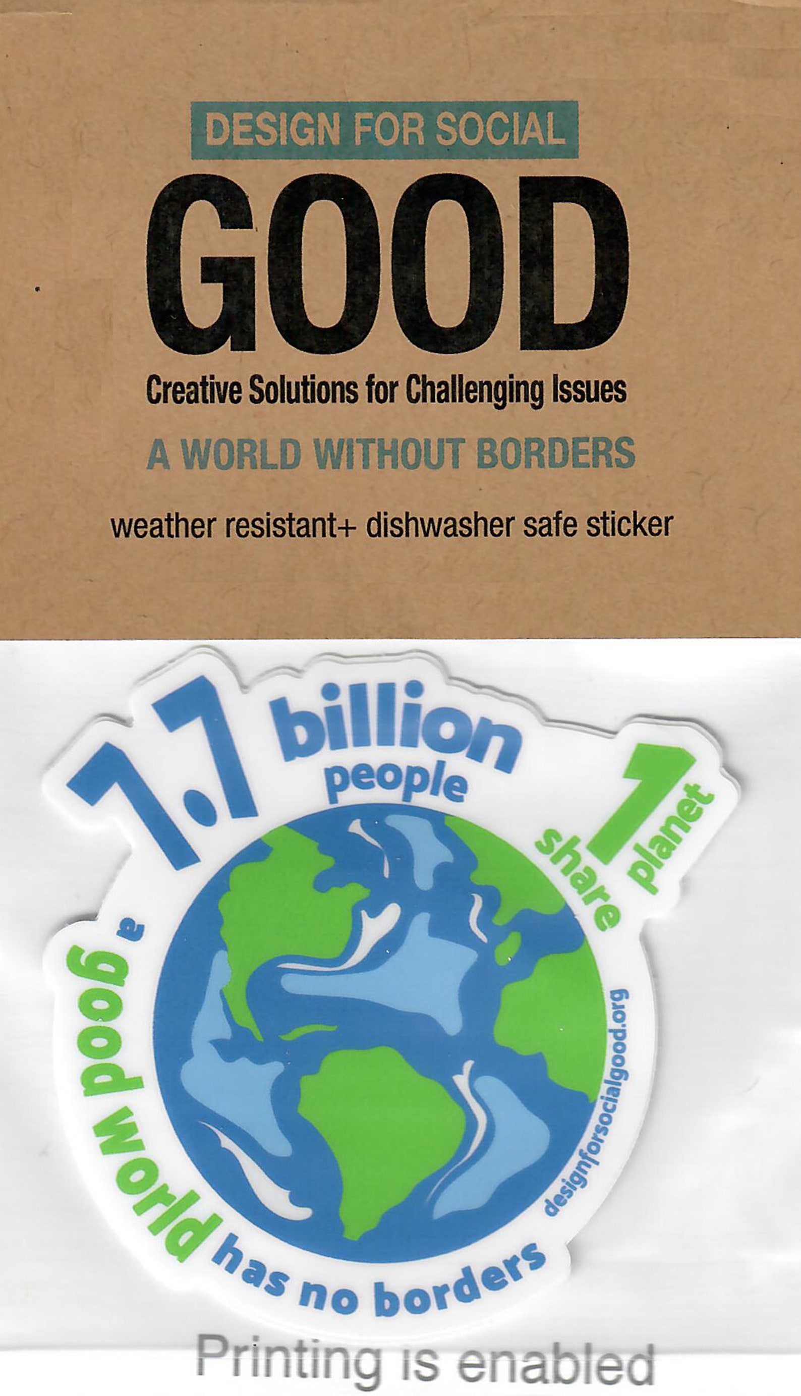 Environmental Sustainable Vinyl Stickers Population Stickers Etsy