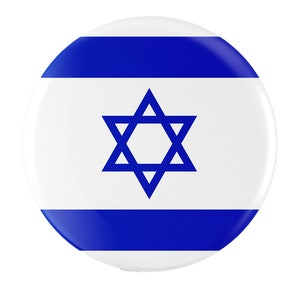 ISRAEL Flag Buttons | Israel Pins | 3 Pack 1&quot; Circle Pin-back Button