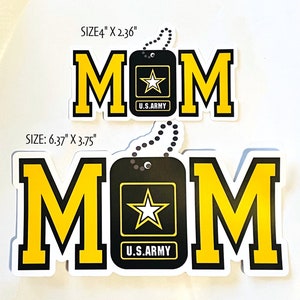 US ARMY MOM Vinyl Stickers - Support Soldiers Stickers - Proud Army Mom Stickers