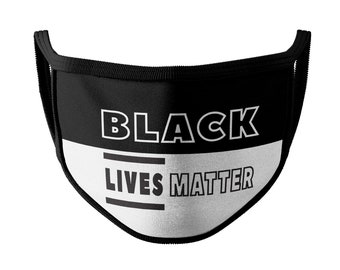 Black Lives Matter Face Mask | Moisture Resistant Fabric | Reusable and Washable Inactive