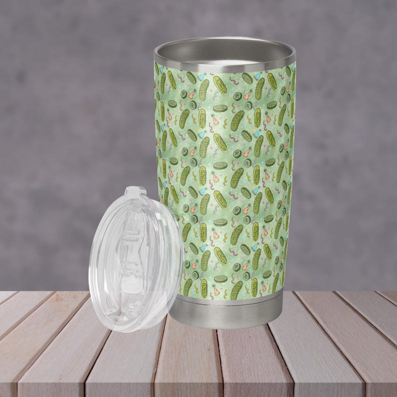 Party Pickles Seamless Pattern PNG 300 DPI Download for Fabric Digital Papers Sublimation image 2