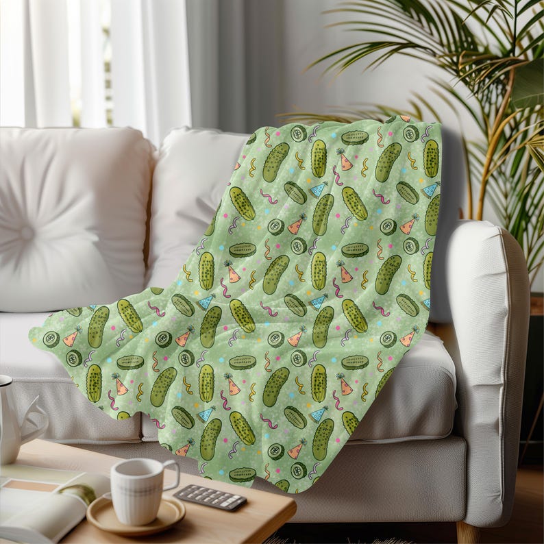 Party Pickles Seamless Pattern PNG 300 DPI Download for Fabric Digital Papers Sublimation image 5