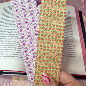 Cute Floral Bookmark |Spring Bookmark Set| Cute Coquette Bookmarks