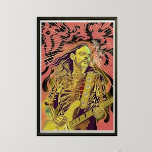 Lemmy Kilmister - Motorhead - Signed Hellfest Limited Edition Print