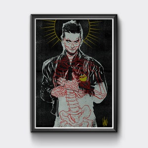 Dave Gahan de Depeche, Mode Tirage sur papier d'art 240g 21x29,7cm nummeriert und signiert (1à 20)