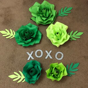 10 piece Paper Flower Wall Decor