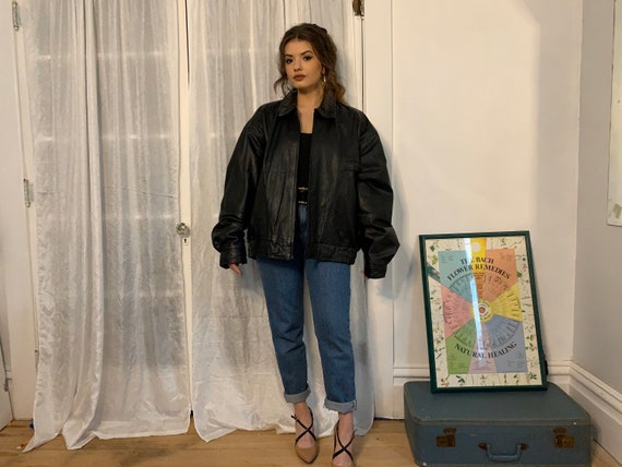 1980s Black Leather Jacket