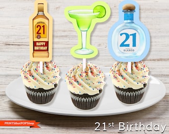 Don Julio Customized Tequila Bottle Cupcake Topper for 21st Birthday ...