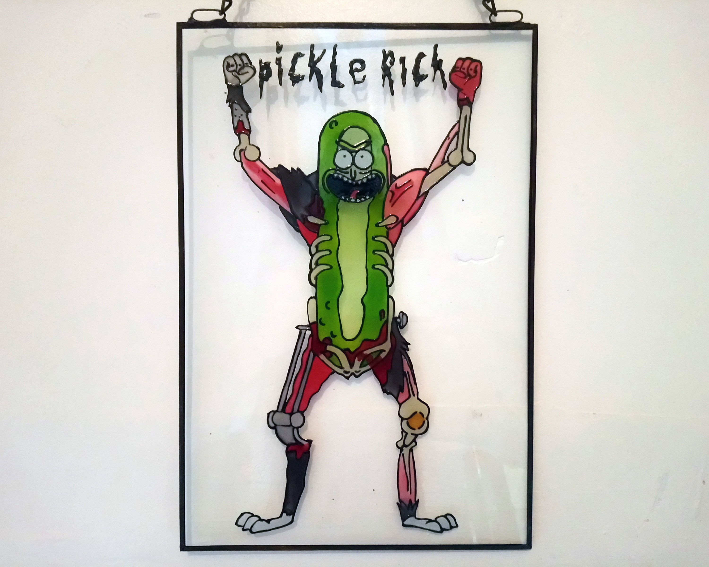 Rick Rat Suit Pickle Rick Rick and Morty Hand Painted Etsy