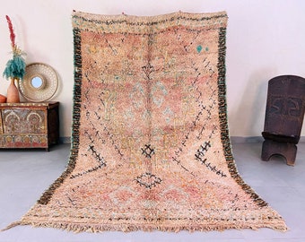 Handmade Rug Berber Carpet Moroccan Furniture Embroidered carpet Home decor design carpet Moroccan rug 117 cm dimensions 190 cm