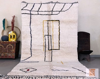Custom Moroccan Wool Rug - Handmade Soft Berber Carpet - Any Size & Color - Cozy Boho Floor Rug - Home Decor - Free Worldwide Shipping