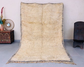 6x9 rug - Moroccan rug- Vintage rug - handmade rug - Moroccan rug 6.2 ft x 9.5 ft- Vintage Rug 6x9