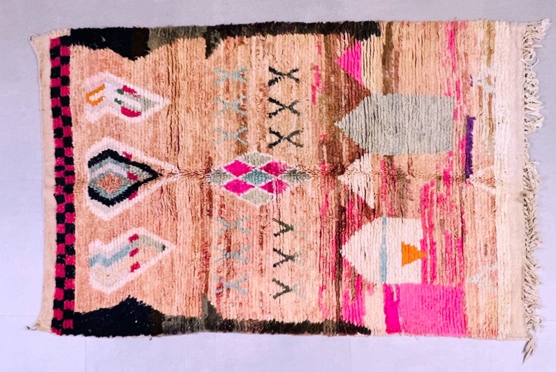handmade rug, boho rug, rugs for living room, bohemian rug, vintage rug, Purple moroccan rug, kilim rug, room decor, handmade furniture, home decor, Vintage Moroccan rug, area rug, moroccan rug 5x9,