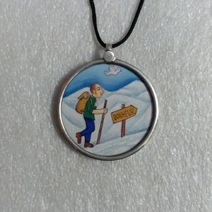 Handmade Sterling Silver Everest Climb Pendant Necklace