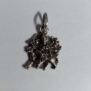 Handmade High Grade Sterling Silver Hindu Deity Goddess Ma Bhavani Durga Mata Beautiful Pendant With Colour String