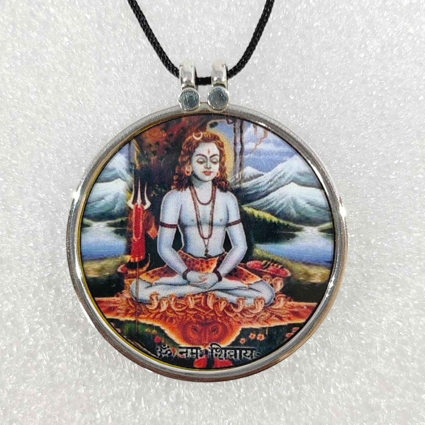 Sterling Silver Yogi Guru Gorakhnath Photo Pendant Necklace - Etsy