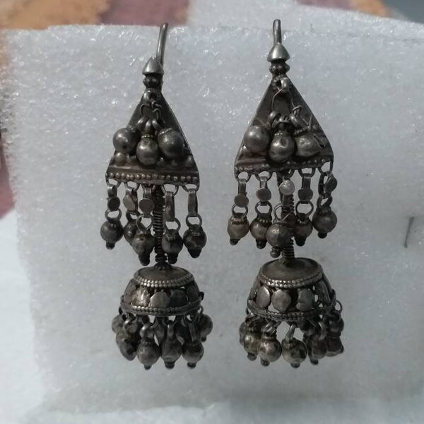 Gold And Silver Color Traditional Jhumka Fashion Accessories Dangle Drop Earrings Ear Studs Jewelry – Buy The Best Products In The Online Store - Foto 6