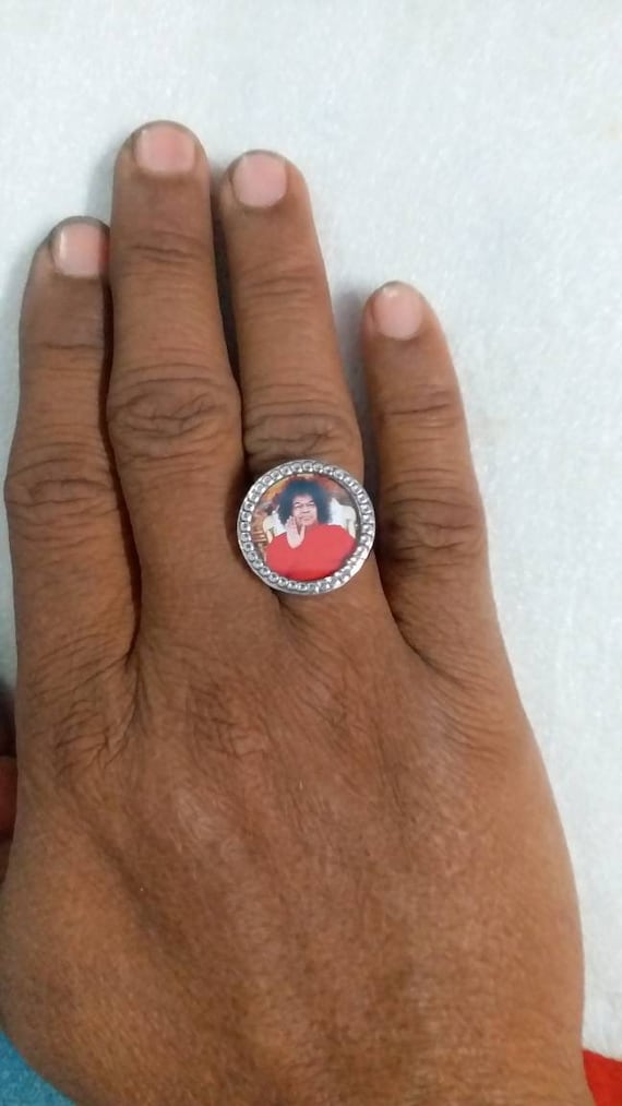 Silver ring cheap sai baba