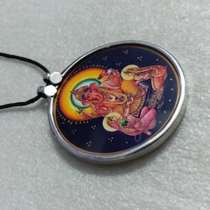 Ganesha-hängehalsband i sterlingsilver: Hinduiskt religiöst fototryck bild 7