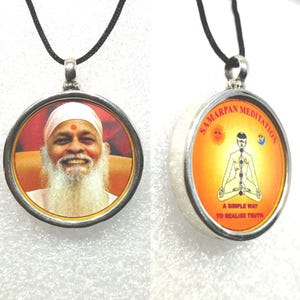 Handmade 92.5 Sterling Silver Swami Yoga Guru Pendant