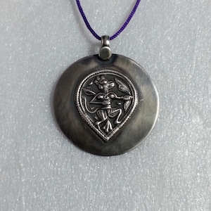 Handmade Sterling Silver Hanuman Pendant: Hindu God Tribal Jewelry