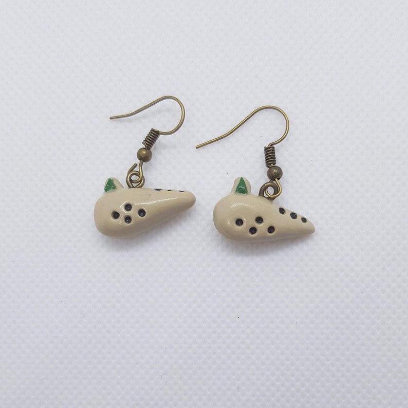 Zelda Fairy Ocarina Earrings
