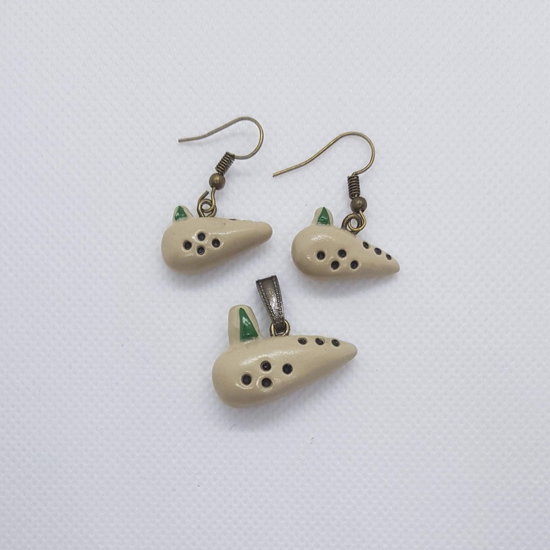 Zelda Fairy Ocarina Earrings