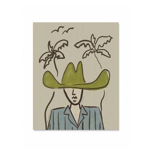 Lámina artística Vaquero costero 02 - Arte occidental - Arte ecléctico - Tropical