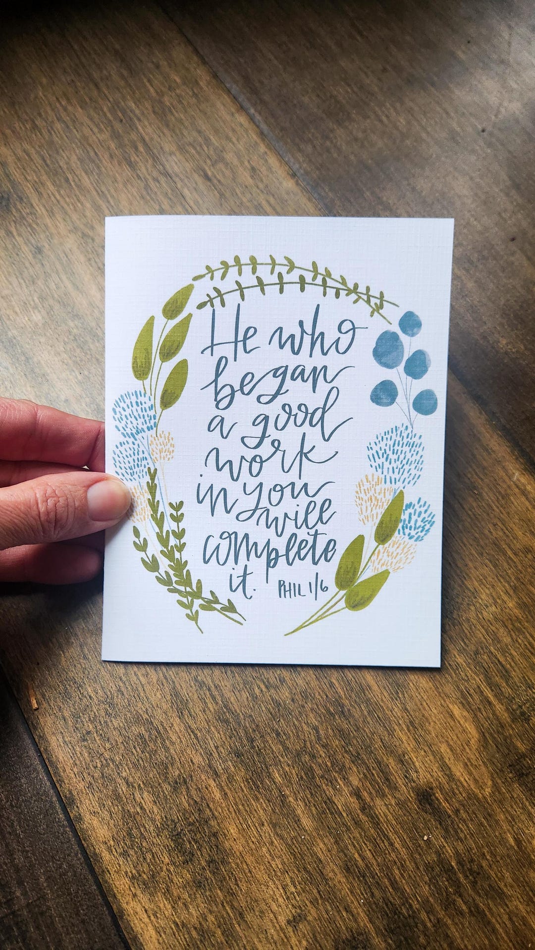 He Who Began a Good Work in You Will Complete It | Philippians 1:6 ...