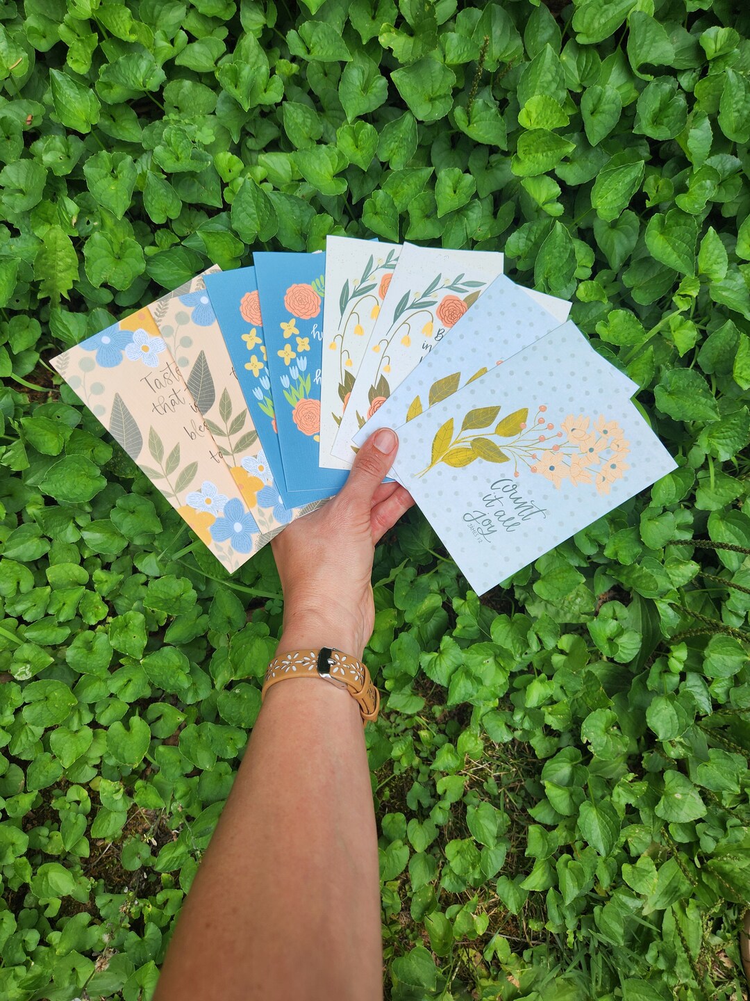 Encouraging Set 8 Bible Verse Greeting Cardset 8 Cards, 4 Designs Self ...