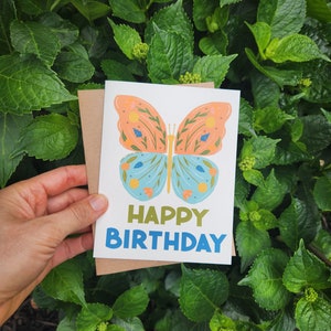 Happy Birthday Card | Butterfly card