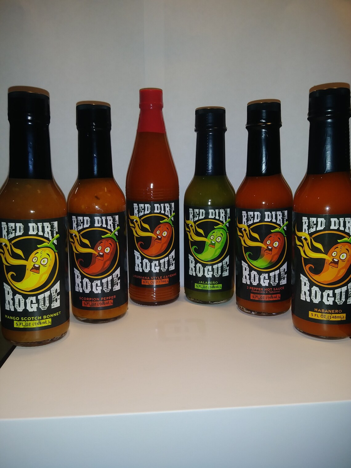 Red Dirt Rogue Hot Sauce Package 6 Bottles Etsy