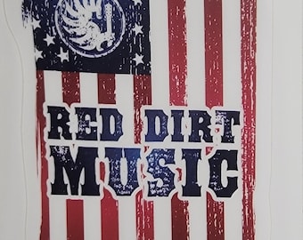 Red Dirt Music "Torn Flag" Sticker