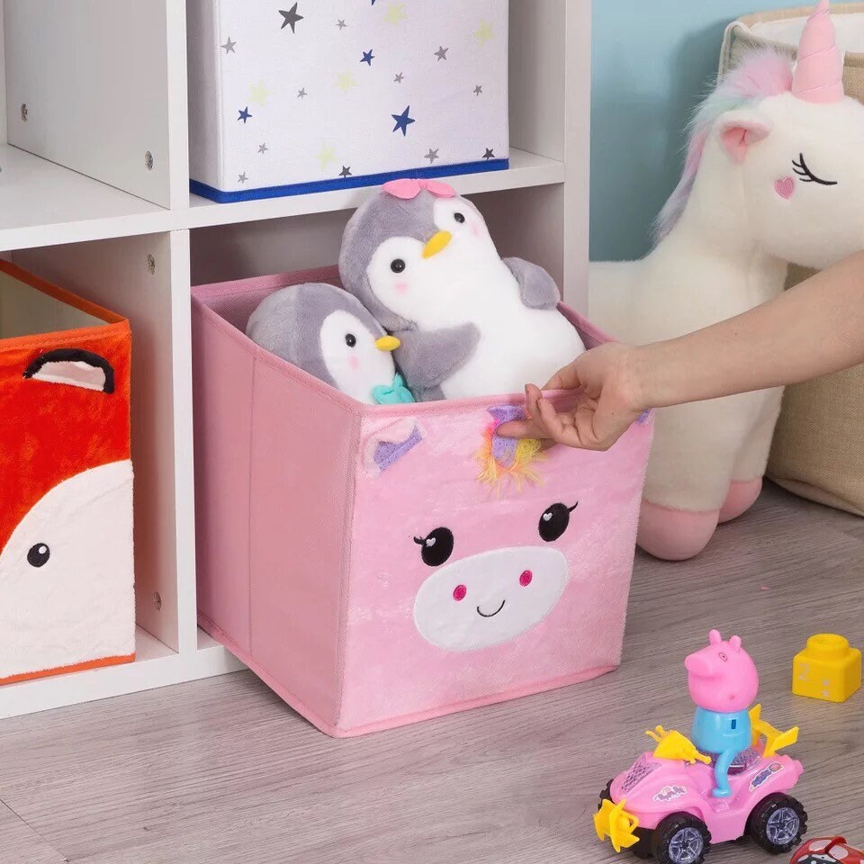 2 Pack Foldable Storage Basket Toy Box for Children Boys Girls Etsy