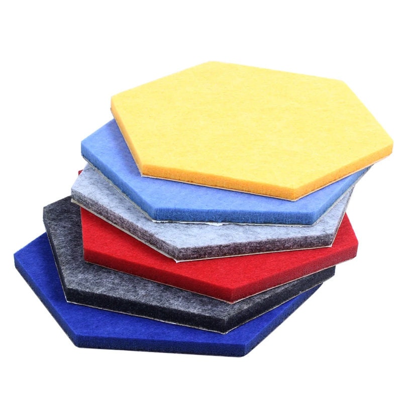 Hexagon Medium Felt Foam Pin Board Wall Decor Hanging Etsy