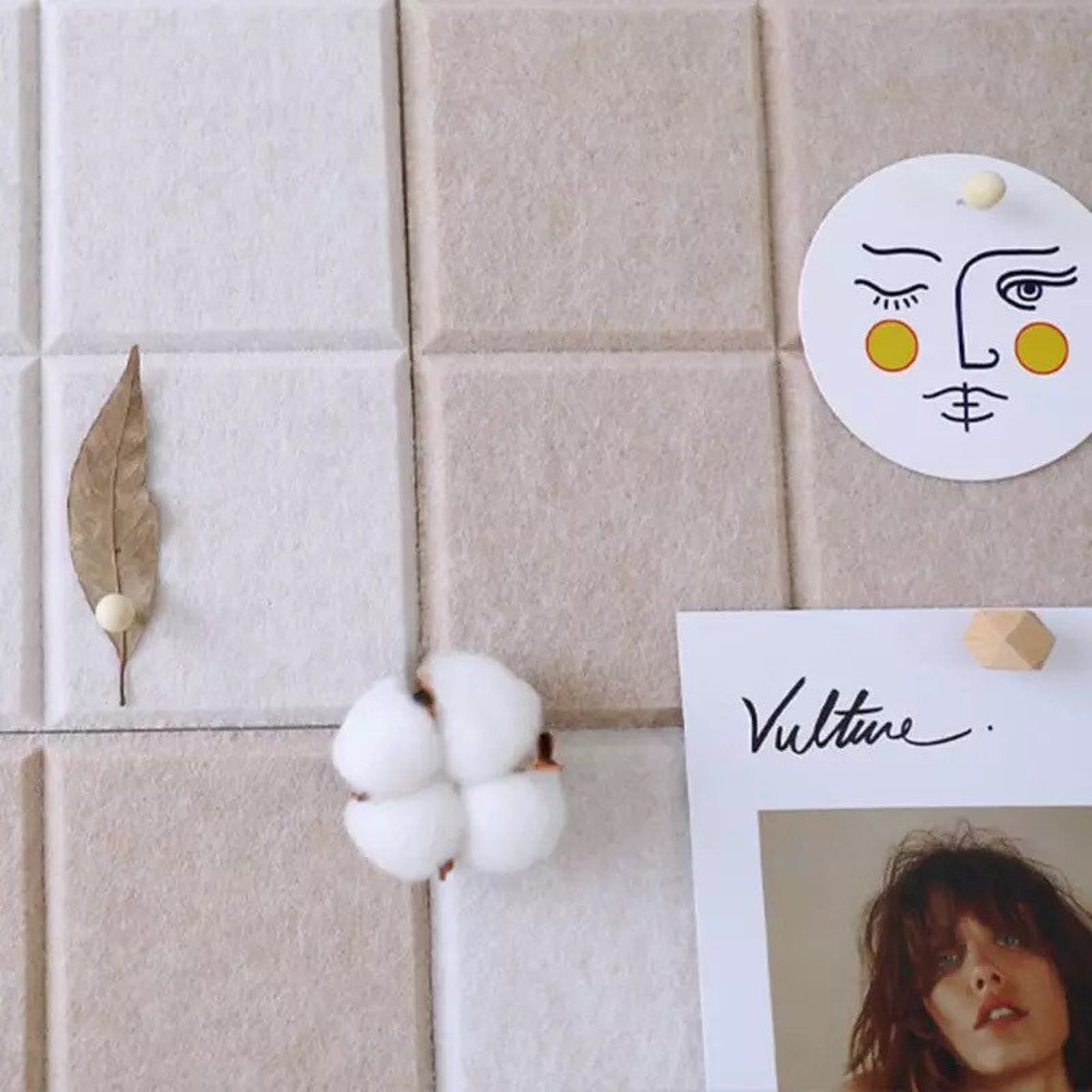 Nordic Style Felt Foam Pin Board Wall Decor Hanging Square Etsy