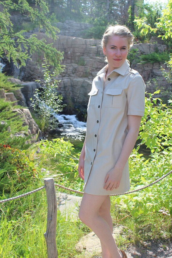 safari shirt dress